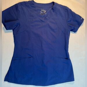 Barco Uniforms Women's V‑Neck Scrub Top in Navy Blue